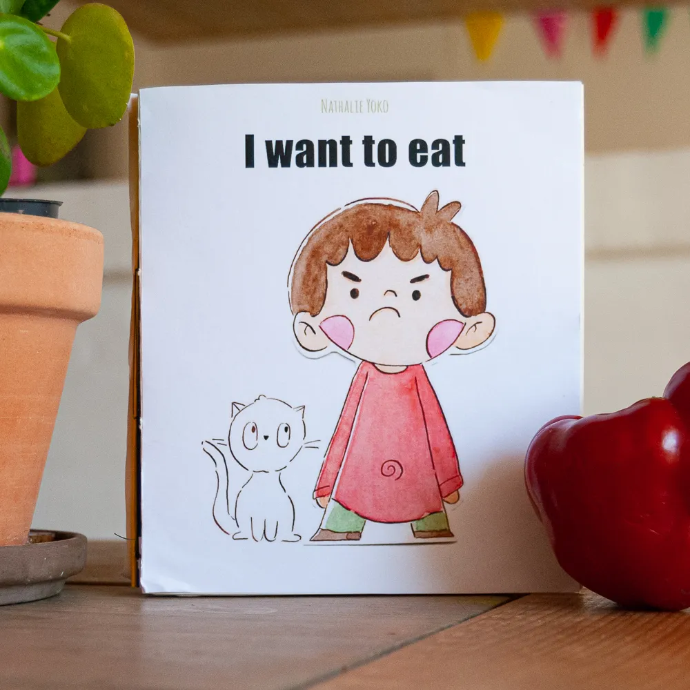 My children’s book about food “I want to eat”